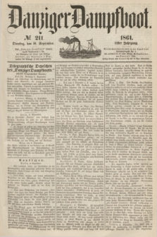 Danziger Dampfboot. Jg.31, № 211 (10 September 1861)