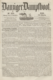 Danziger Dampfboot. Jg.31, № 228 (30 September 1861)