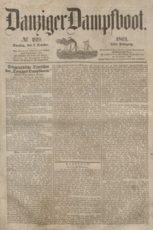 Danziger Dampfboot. Jg.31, № 229 (1 October 1861)