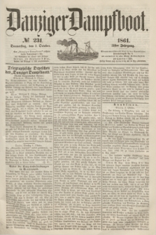 Danziger Dampfboot. Jg.31, № 231 (3 October 1861)