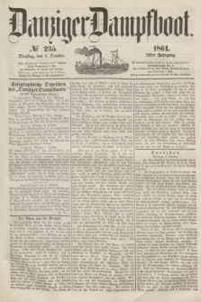 Danziger Dampfboot. Jg.31, № 235 (8 October 1861)