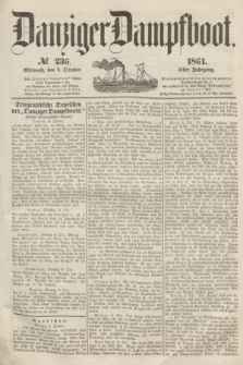Danziger Dampfboot. Jg.31, № 236 (9 October 1861)