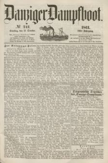 Danziger Dampfboot. Jg.31, № 241 (15 October 1861)