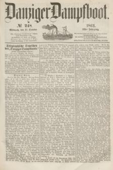 Danziger Dampfboot. Jg.31, № 248 (23 October 1861)