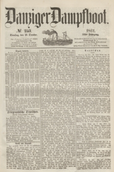 Danziger Dampfboot. Jg.31, № 253 (29 October 1861)