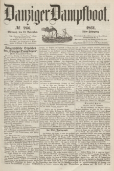 Danziger Dampfboot. Jg.31, № 266 (13 November 1861)