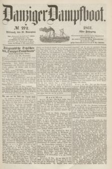 Danziger Dampfboot. Jg.31, № 272 (20 November 1861)