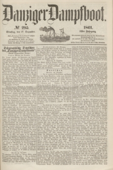 Danziger Dampfboot. Jg.31, № 295 (17 Dezember 1861)