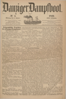 Danziger Dampfboot. Jg.32, № 4 (6 Januar 1862)