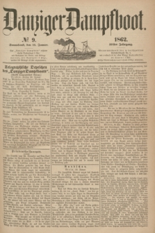 Danziger Dampfboot. Jg.32, № 9 (11 Januar 1862)