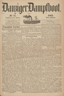 Danziger Dampfboot. Jg.32, № 11 (14 Januar 1862)