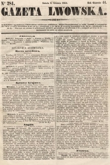 Gazeta Lwowska. 1854, nr 281