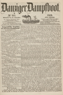 Danziger Dampfboot. Jg.32, № 211 (10 September 1862)