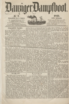 Danziger Dampfboot. Jg.34[!], № 2 (3 Januar 1863)