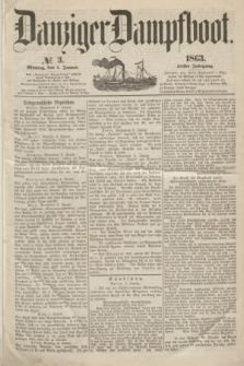 Danziger Dampfboot. Jg.34[!], № 3 (5 Januar 1863)