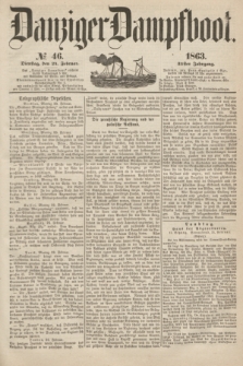 Danziger Dampfboot. Jg.34[!], № 46 (24 Februar 1863)