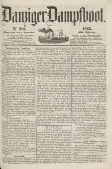 Danziger Dampfboot. Jg.34[!], № 207 (5 September 1863)