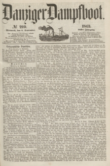 Danziger Dampfboot. Jg.34[!], № 210 (9 September 1863)