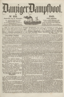 Danziger Dampfboot. Jg.34[!], № 223 (24 September 1863)