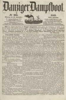 Danziger Dampfboot. Jg.34[!], № 226 (28 September 1863)