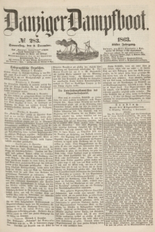 Danziger Dampfboot. Jg.34[!], № 283 (3 December 1863)