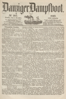 Danziger Dampfboot. Jg.34[!], № 287 (8 December 1863)