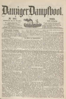 Danziger Dampfboot. Jg.34[!], № 291 (12 December 1863) + dod.