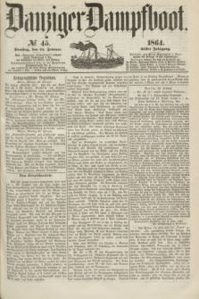 Danziger Dampfboot. Jg.35, № 45 (23 Februar 1864)