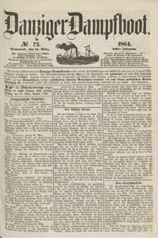 Danziger Dampfboot. Jg.35, № 72 (26 März 1864) + dod.