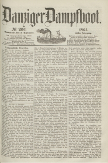 Danziger Dampfboot. Jg.35, № 206 (3 September 1864)