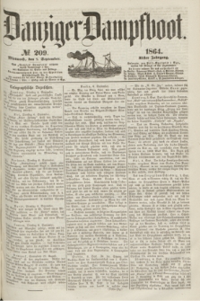 Danziger Dampfboot. Jg.35, № 209 (7 September 1864)