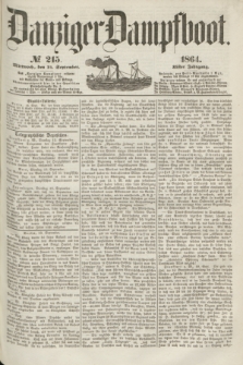 Danziger Dampfboot. Jg.35, № 215 (14 September 1864)