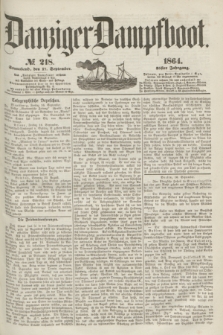 Danziger Dampfboot. Jg.35, № 218 (17 September 1864)