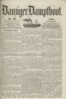 Danziger Dampfboot. Jg.35, № 231 (3 October 1864)