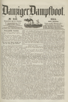 Danziger Dampfboot. Jg.35, № 242 (15 October 1864)