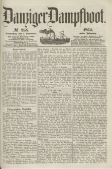 Danziger Dampfboot. Jg.35, № 258 (3 November 1864)