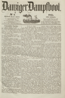 Danziger Dampfboot. Jg.36, № 9 (11 Januar 1865)