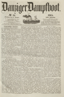 Danziger Dampfboot. Jg.36, № 14 (17 Januar 1865)