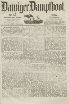 Danziger Dampfboot. Jg.36, № 30 (4 Februar 1865)
