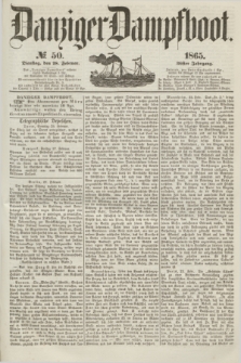 Danziger Dampfboot. Jg.36, no 50 (28 Februar 1865)