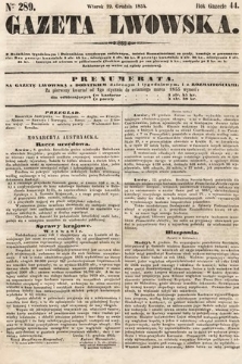Gazeta Lwowska. 1854, nr 289