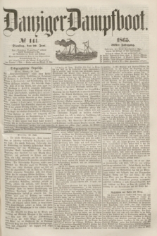 Danziger Dampfboot. Jg.36, № 141 (20 Juni 1865)