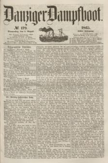 Danziger Dampfboot. Jg.36, № 179 (3 August 1865)