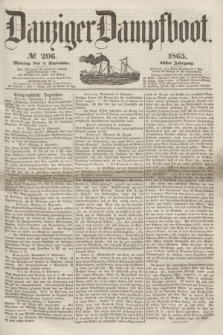 Danziger Dampfboot. Jg.36, № 206 (4 September 1865)