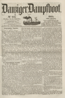 Danziger Dampfboot. Jg.36, № 213 (12 September 1865)