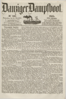 Danziger Dampfboot. Jg.36, № 269 (16 November 1865)