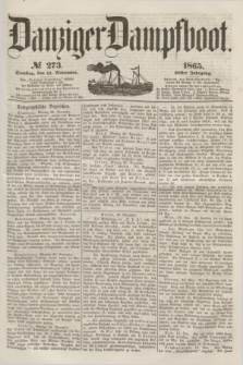 Danziger Dampfboot. Jg.36, № 273 (21 November 1865)