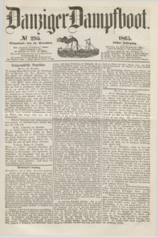 Danziger Dampfboot. Jg.36, № 295 (16 December 1865)