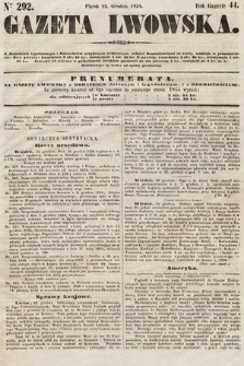 Gazeta Lwowska. 1854, nr 292