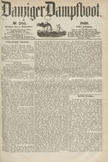 Danziger Dampfboot. Jg.37, № 205 (4 September 1866)